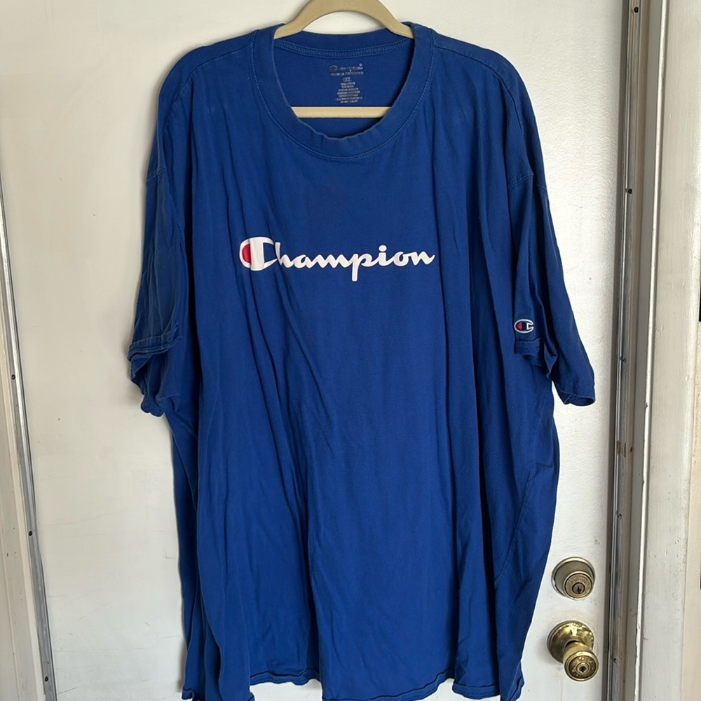 Blue short sleeve champion shirt